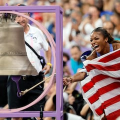 This was the reaction of Team USA’s Gabby Thomas after winning gold in 200m at Paris 2024 Olympics