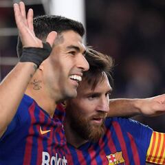 La dupla Messi-Suárez está a un solo gol de alcanzar los 750 en el Barça
