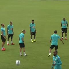 Brasil realiza su última práctica antes de enfrentar a Colombia