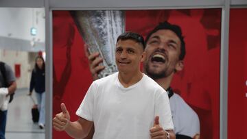 Alexis Sánchez, en Sevilla.