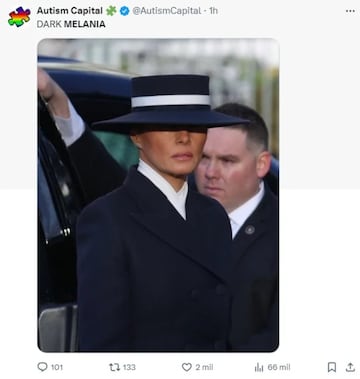 El look de Melania en la toma de posesin de Trump inunda las redes de memes 