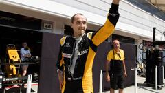 Robert Kubica en el test de Hungr&iacute;a con Renault.