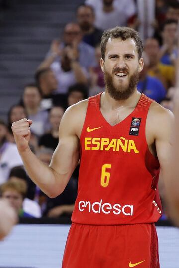 El jugador de la selección española, Sergio Rodríguez. 