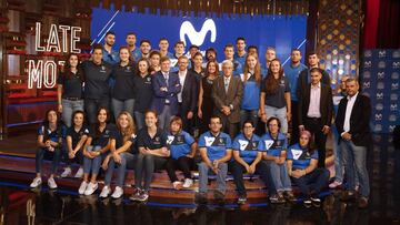 Las plantillas del Estudiantes y el Estu femenino visitaron el plató de Late Motiv.