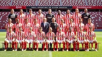 17-04-24. FOTO OFICIAL DE LA PLANTILLA DEL SPORTING EN ESTA TEMPORADA 23-24.