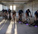 Los ciclistas del Punchers se entrenan para el Tour virtual