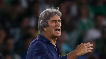 Manuel Pellegrini, durante el partido ante el Mallorca.