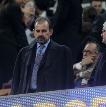 Copa del Rey. Barcelona-Getafe. Ángel Torres presidente del Getafe.