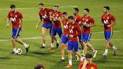 Clima de euforia en el entrenamiento de la Selección