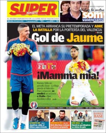 Portadas de la prensa mundial