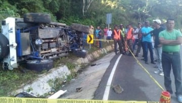 Imagen del lugar del accidente en el que falleció Yordano Ventura, pitcher de Kansas City Royals.