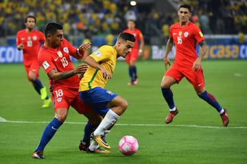 Las mejores imágenes del duelo entre Chile y Brasil