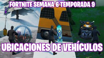 Fortnite Battle Royale - Desaf&iacute;o de la Semana 6 de la Temporada 9: usa diferentes veh&iacute;culos en una misma partida