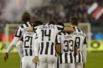 Fernando Llorente aprovechó un pase perfecto de Pirlo para anotar el tercer tanto de la Juventus.