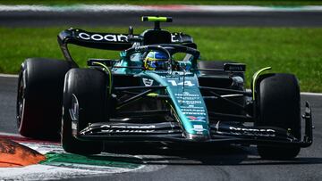 Fernando Alonso (Aston Martin AMR23). Monza, Italia. F1 2023.