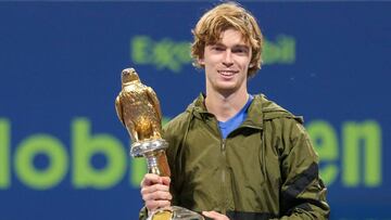 Rublev se llevó en Doha el primer título ATP del curso