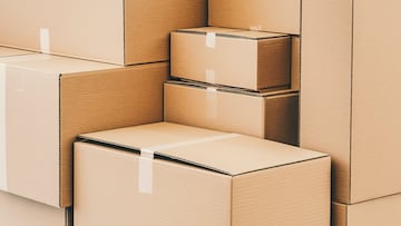 A photo of multiple blank cardboard boxes