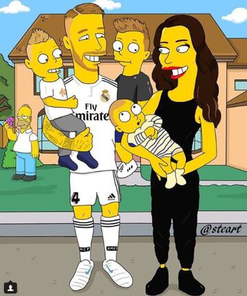 Sergio Ramos, Pilar Rubio and their kids