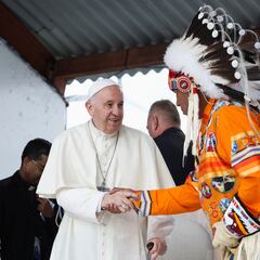 What did the Pope apologize for on his trip to Canada?