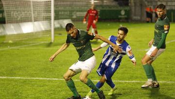 Rayco, en el partido del Deportivo ante el Racing de Ferrol en A Malata.