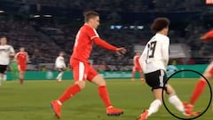 Minuto 93 y le hace esto a Sané: A Guardiola no le gustará nada