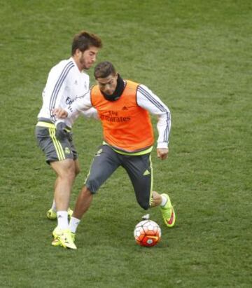 Lucas Silva y Cristiano Ronaldo.