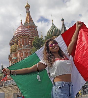 Aficionados de todo el mundo ya están en Moscú para disfrutar del Mundial 2018.

