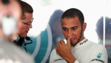 El piloto de Mercedes, Lewis Hamilton.