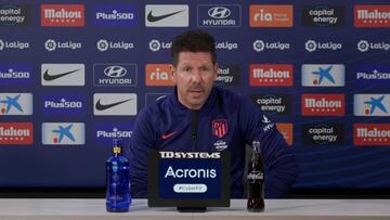 Simeone y el mal momento del Atleti: "Saldremos todos juntos"