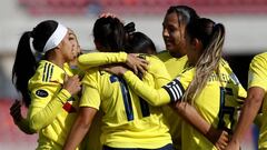 Jugadoras de la Selecci&oacute;n Colombia Femenina en la Copa Am&eacute;rica 2017