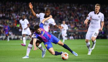 Jordi Alba y Toure.