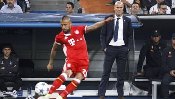 Zidane, durante el Real Madrid-Bayern.