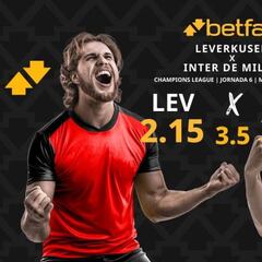 Bayer Leverkusen vs. Inter de Milán: horario, TV, pronósticos, estadísticas y clasificación
