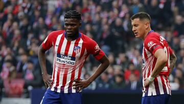 Thomas Y Giménez, jugadores del Atlético de Madrid