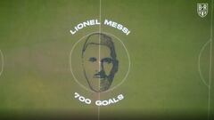 El homenaje viral a Messi por su nuevo récord: ¡formaron su cabeza con 700 balones!