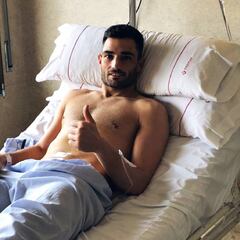 Adán, operado con éxito del pubis y dos hernias inguinales