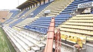 <b>MEJORAS. </b>El estadio amarillo se está reformando para acoplarlo a las exigencias de la UEFA.