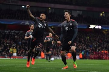 El show de Vidal en la goleada del Bayern sobre Arsenal