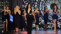 India's Sini Shetty walks the ramp during the "Best Designer Award" contest at the 71st Miss World pageant ahead of the finale in Mumbai, India, March 2, 2024. REUTERS/Francis Mascarenhas