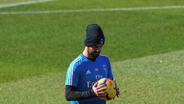 Isco, en un entrenamiento.