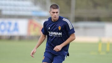 Luca Zanimacchia, durante un entrenamiento en la Ciudad Deportiva.