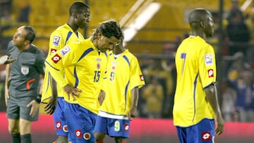Selección Colombia, en partido en el estadio El Campín
