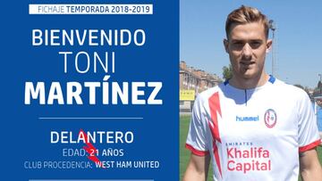 Toni Martínez llega al Rayo Majadahonda.