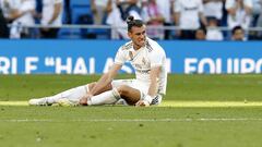 Bale en el partido entre Real Madrid y Granada.