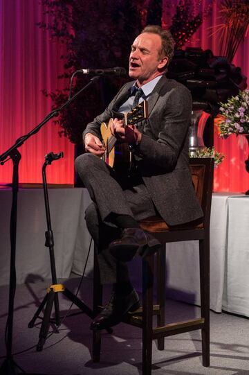 Sting, actuando recientemente durante los BMI London Awards