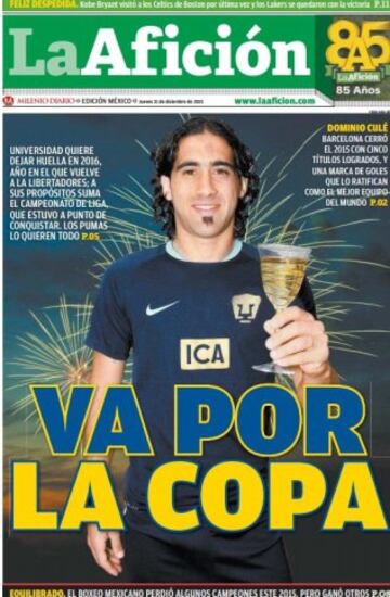 Las últimas portadas de la prensa deportiva del 2015