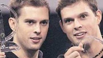 <b>LOS MEJORES. </b>Los californianos Mike y Bob Bryan.