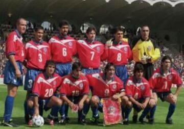 Túnez, 1998: El primer amistoso en suelo francés antes del Mundial fue ante los africanos. La Roja ganó 3-2 en Montelimar. 