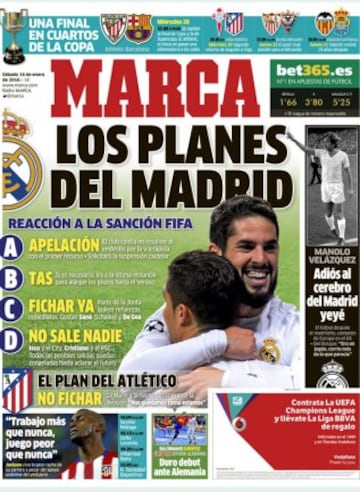 Portadas de la prensa mundial