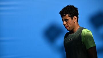 Jaume Munar, en su partido contra Adrian Mannarino en el Open de Australia.